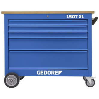 Gedore Rollwerkbank 1507 XL 30101, 5 Schubladen