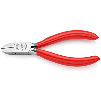 Knipex Elektronik-Seitenschneider Kst.-Überzug, 130 mm, Art.Nr. 77 01 130