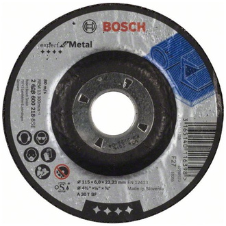 Bosch Schruppscheibe gekröpft Expert for Metal A 30 T BF, 115 mm, 22,23 mm, 6 mm