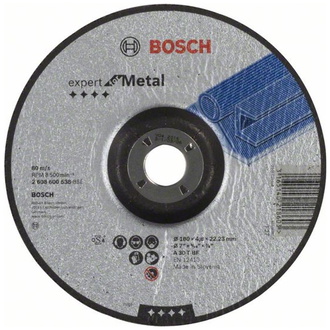 Bosch Schruppscheibe gekröpft Expert for Metal A 30 T BF, 180 mm, 22,23 mm, 4,8 mm