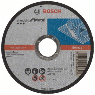 Bosch Trennscheibe gerade Standard for Metal A 60 T BF, 115 mm, 1,6 mm