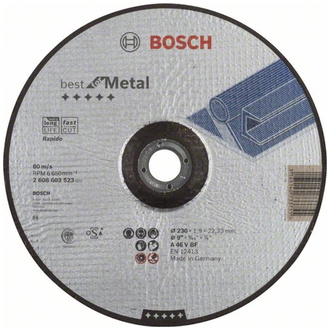 Bosch Trennscheibe gekröpft Best for Metal - Rapido A 46 V BF, 230 mm, 1,9 m