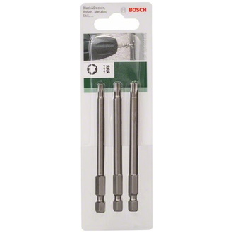 Bosch Schrauberklingen-Set (T), 3-tlg., T20, T25, T30, 89 mm