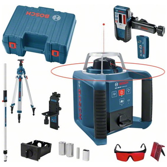 Bosch Rotationslaser GRL 300 HV, mit RC 1, WM 4, LR 1, BT 300 HD und GR 240