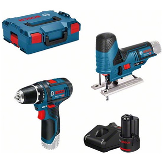 Bosch 12V-Set: GSR + GST + 2 x GBA 2.0Ah + GAL