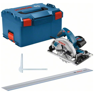 Bosch Handkreissäge GKS 65 GCE + FSN 1400, incl. Kreissägeblatt, L-BOXX