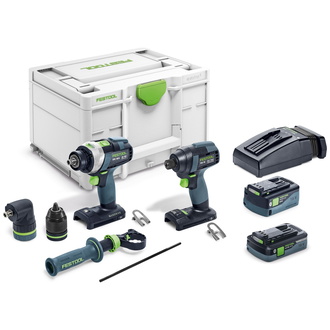 Festool Schrauber- und Bohrer-Set TID 18 5,0/4,0-Set TPC 18/4