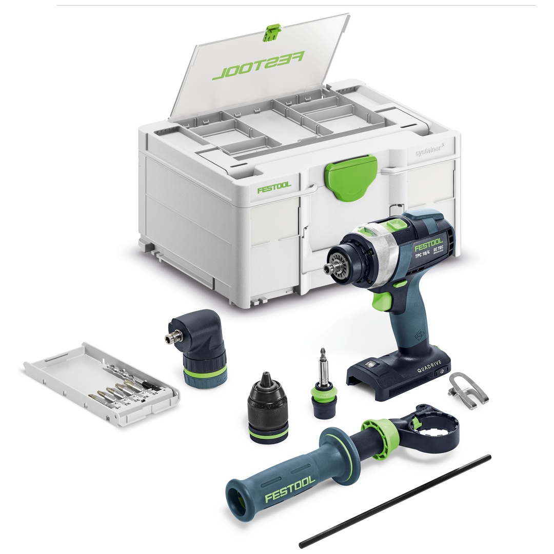 Festool Akku-Schlagbohrschrauber QUADRIVE TPC 18/4-Basic-Set