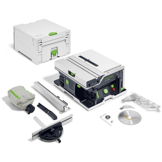 Festool Akku-Tischkreissäge CSC SYS 50 EBI-Basic, incl. Kreissägeblatt, Zubehör, Systainer