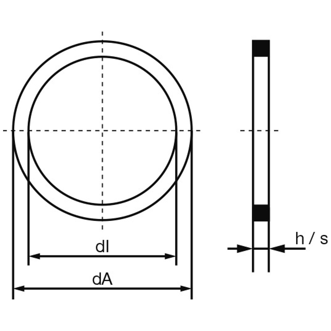14x18X1,5 Kupferdichtring x 10