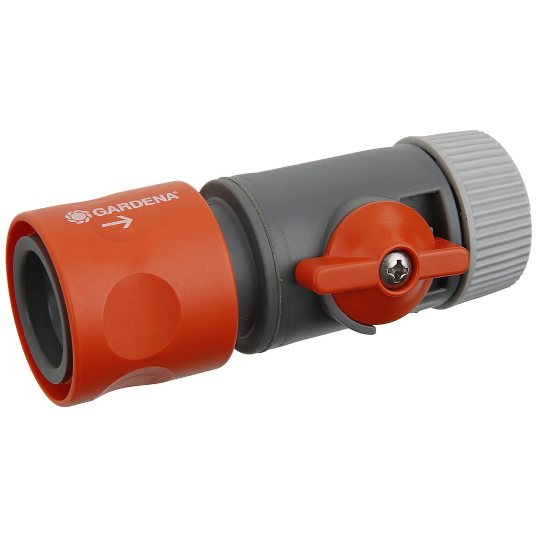 GARDENA 00942-50 Water stop Hose Connector 13mm Plastic High Pressure