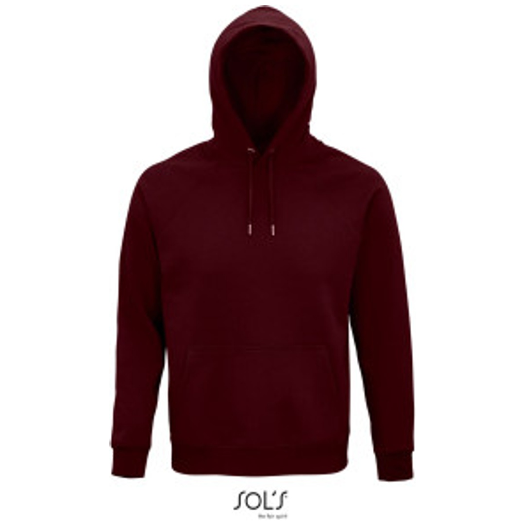 Cotton Classics-25.3568 Unisex Bio Raglan Kapuzen Sweater Gr. XS burgundy