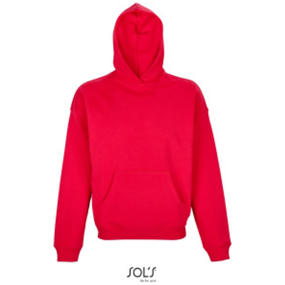 Cotton Classics-25.3813 Unisex Kapuzen Sweater Gr. XXL bright red