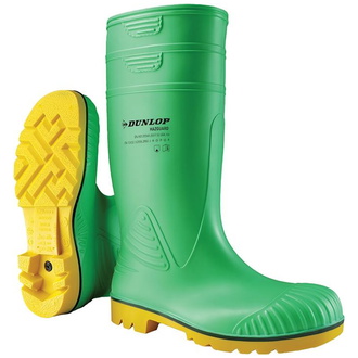 Dunlop Sicherheitsstiefel Acifort, HazGuard Gr. 39 grün/gelb