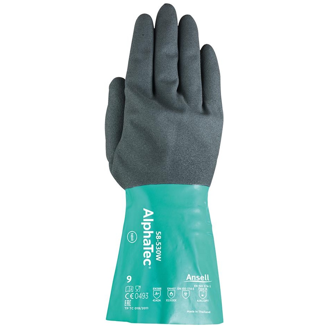 Ansell Chemikalienhandschuh AlphaTec 58-530W, Gr. 9
