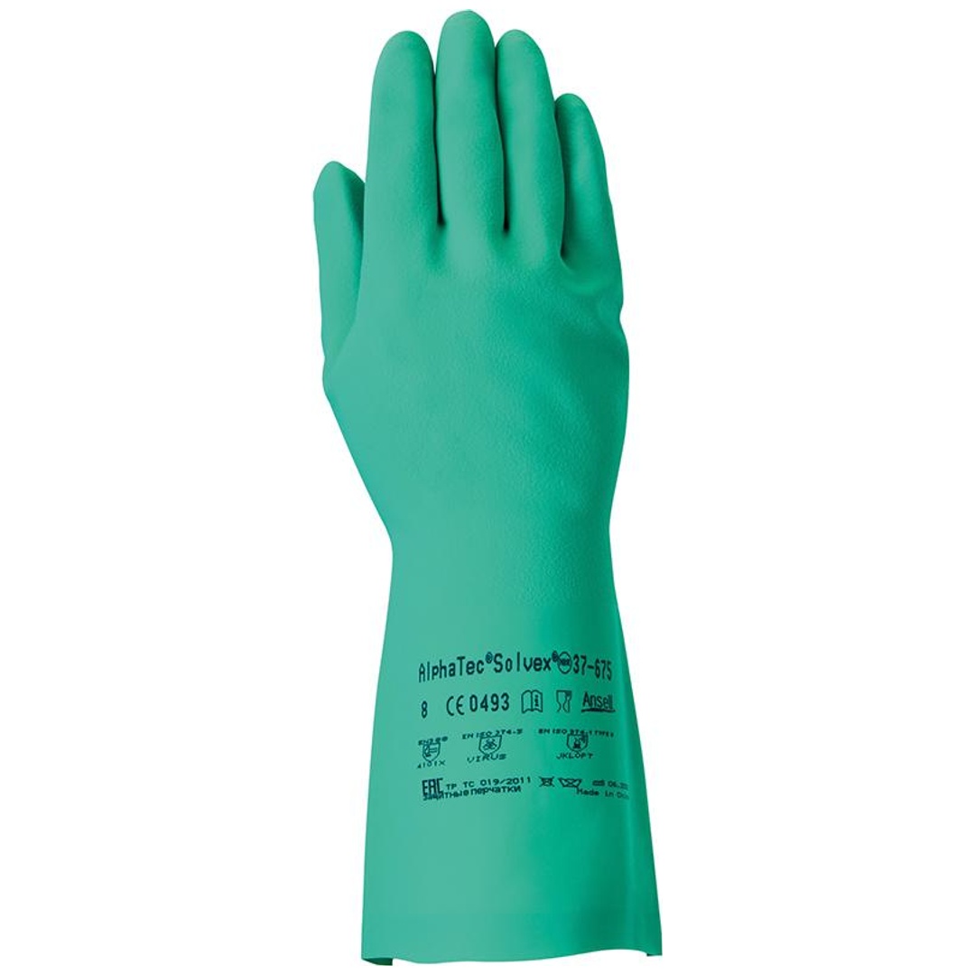 Ansell Chemikalienhandschuh AlphaTec Sol-Vex 37-675, Gr. 10