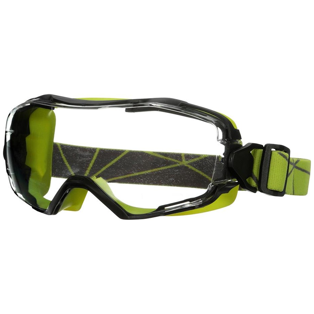Vollsichtbrille 6000, grün, PC, klare Scheibe 3M