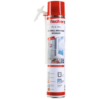 Fischer Schnell-Montageschaum PU S 750 ml beige