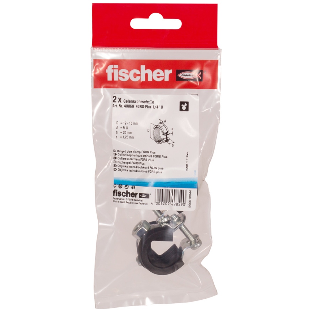 Fischer Gelenkrohrschelle FGRS Plus 1/4 B SB-Sanitär-Montagetechnik