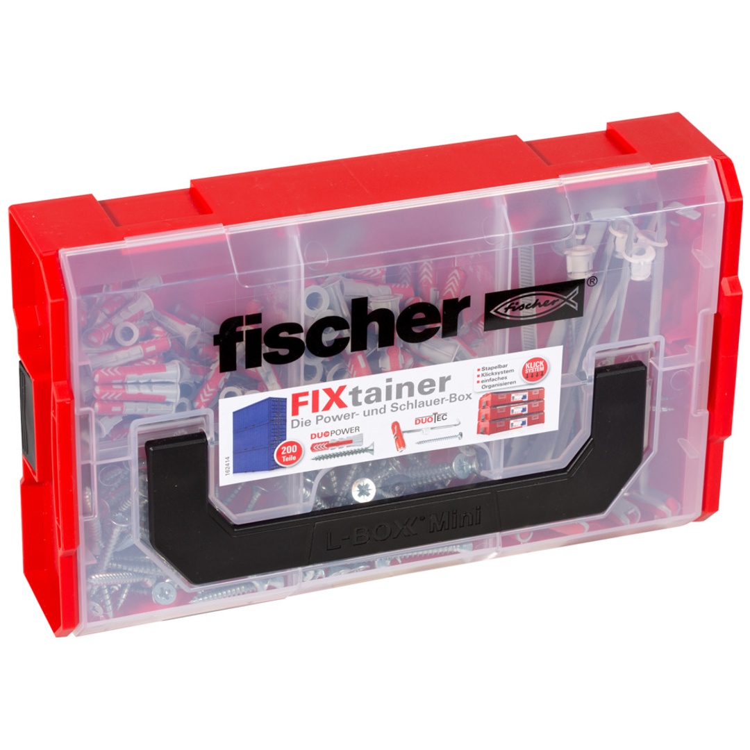 Fischer Duopower 6/8 x 30/40/10 Nylon-Dübel Spreizdübel Klappdübel Hohlraumdübel mit Nagelschraube 90 Stk.