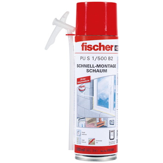 Fischer Montageschaum PU S 1/500 ml B2 beige