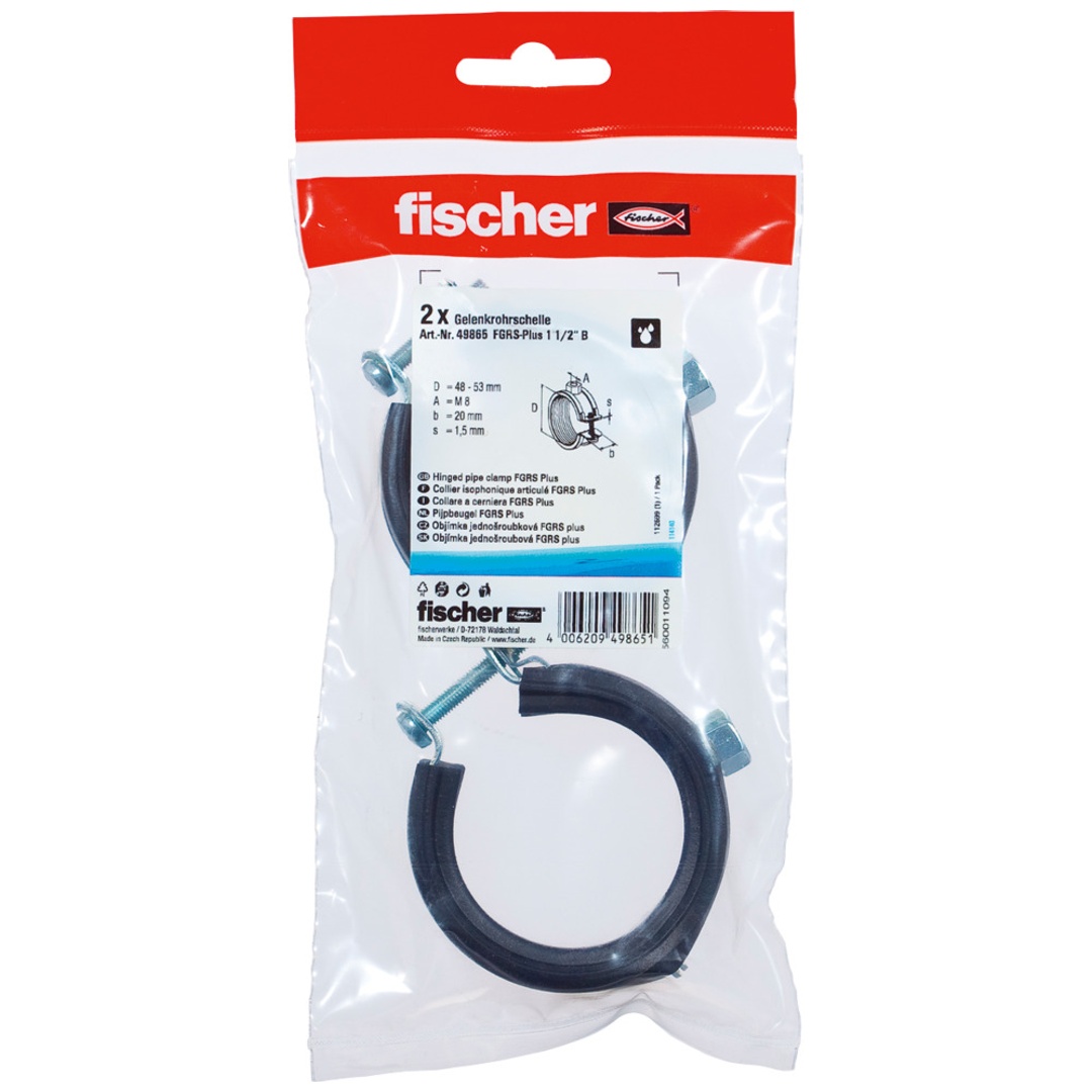 Fischer Gelenkrohrschelle FGRS Plus 1 1/2 B SB-Sanitär-Montagetechnik