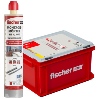 Fischer Aktion Montagemörtel-Koffer FIS VL 300 T HWK gr (20 Kartuschen)