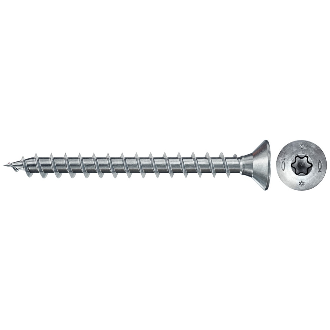 Fischer PowerFast II Spanplattenschraube 3 x 20 mm, Senkkopf, TX10, verzinkt blau, VG, VE 500