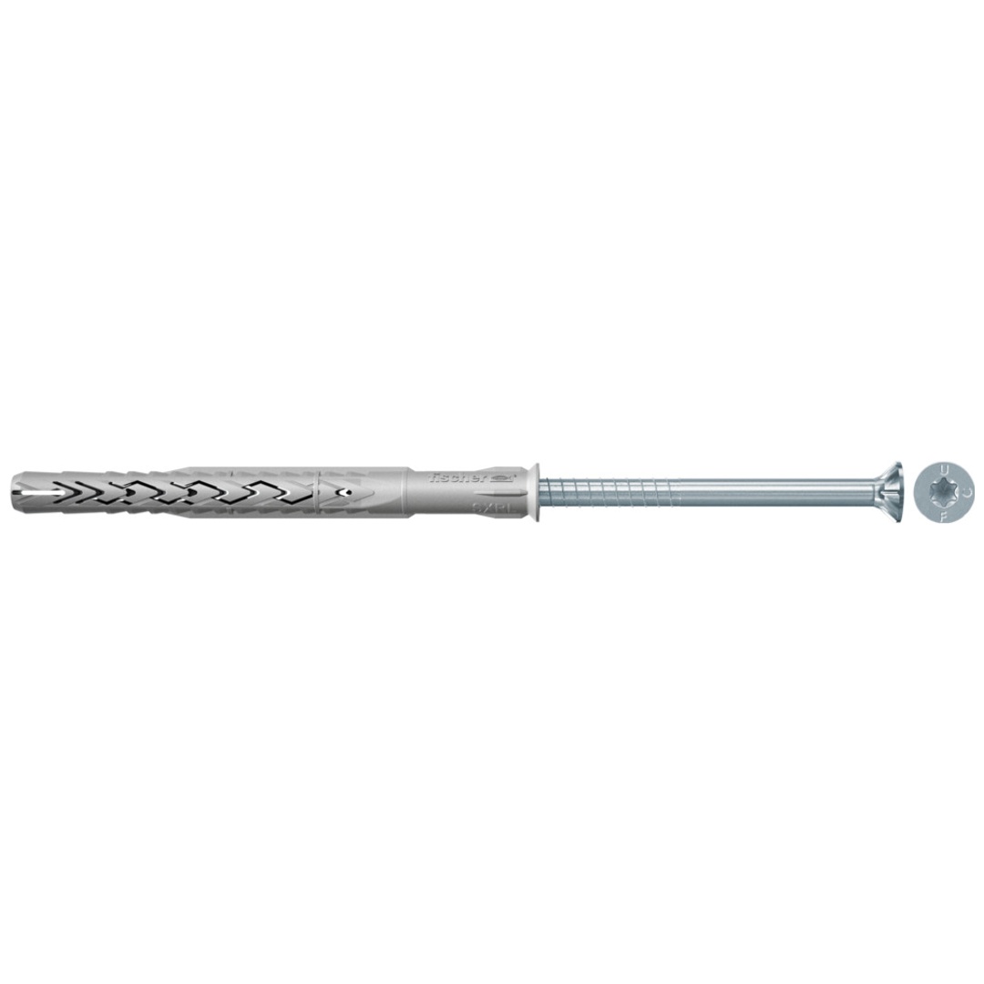 Fischer Langschaftdübel SXRL 10 x 200 T mit verzinkter Senkkopfschraube