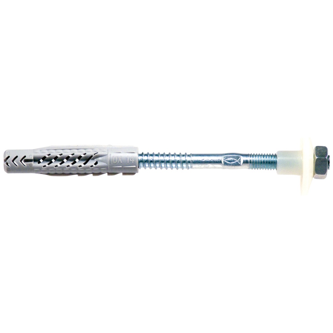 Fischer Befestigungsset Waschtisch WST 10 x 140 K (VPE mit je 2 Universaldübel, Schrauben, Muttern und Bundhülsen)