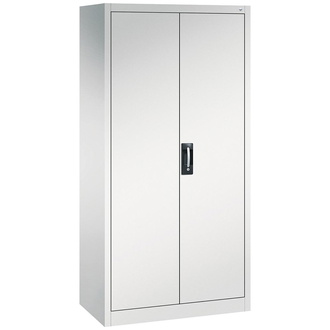 C+P Möbelsysteme Flügeltürenschrank B930xT400xH1950 mm RAL 7035, 4 Fachböden Tragkraft 70kg