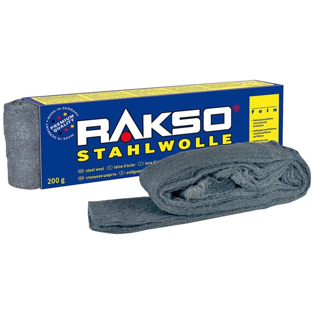 Rakso Stahlwolle Gr. 0000 fein, 200 g Rakso 60936