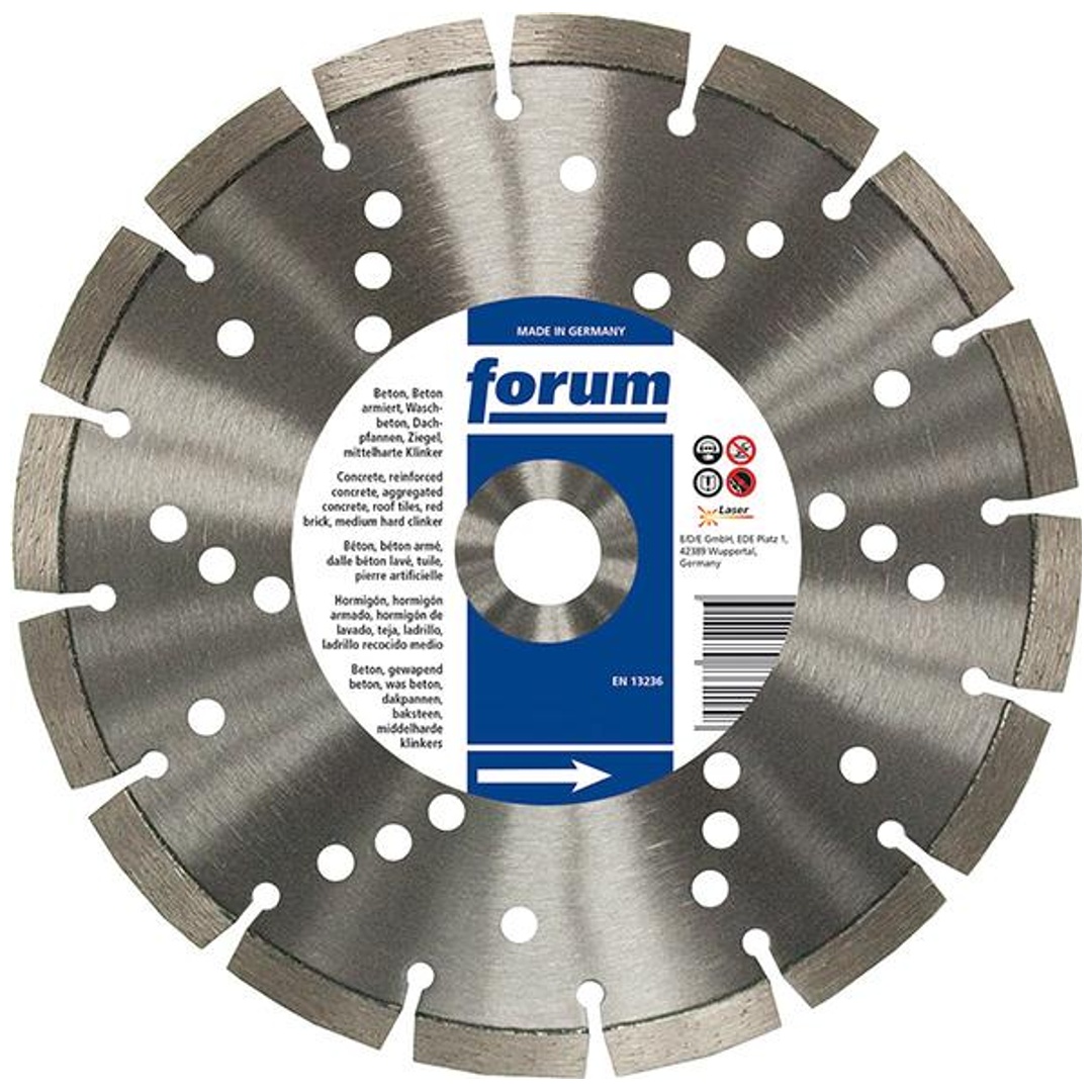 Forum Diamant-Trennscheibe lasergeschweißt 125 x 22,2 x 2,2 mm