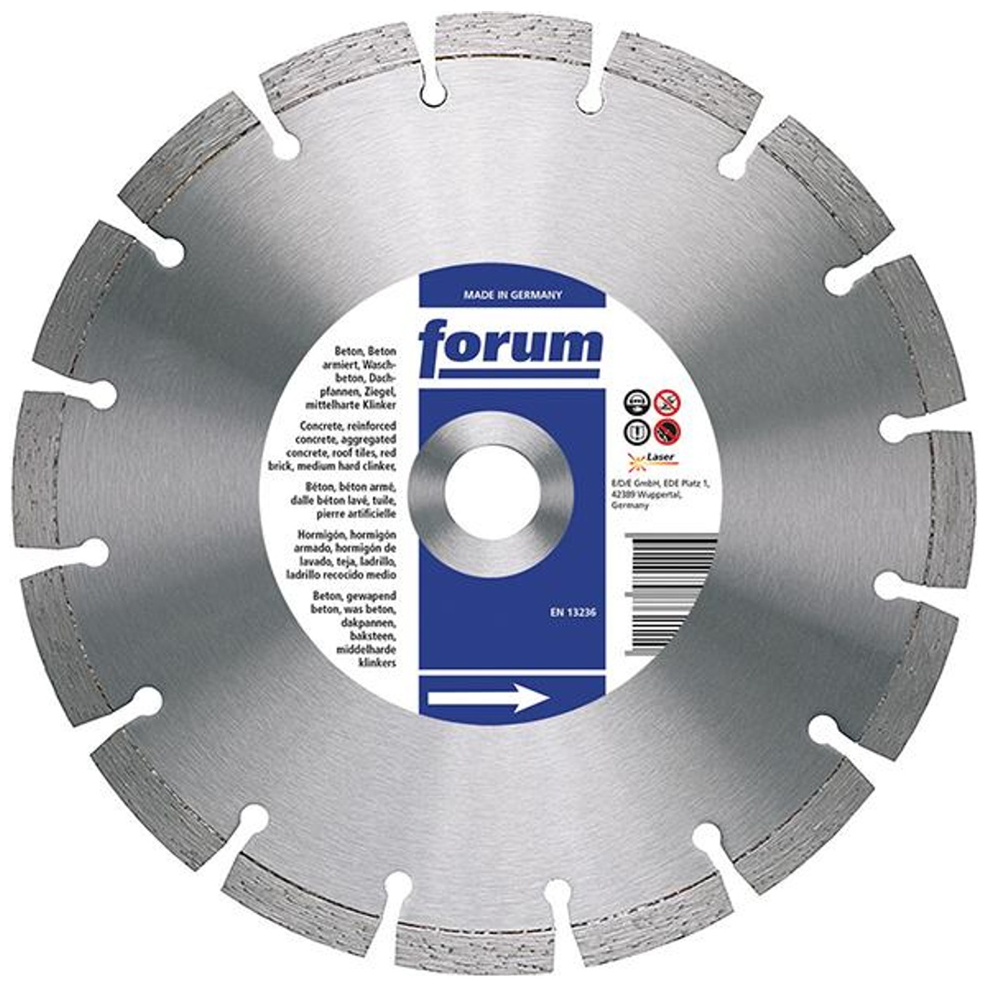 Forum Diamant-Trennscheibe lasergeschweißt 230 x 22,2 x 2,5 mm