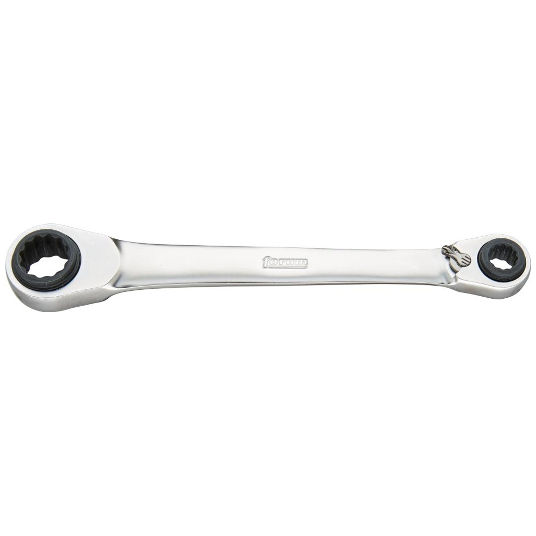 AB Tools 13 Mm Ringmaulschlüssel Mit Ratsche – 72 Zähne, Gekröpft, Umschaltbar Für Enge Räume