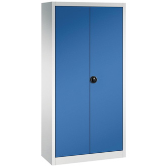 C+P Möbelsysteme Flügeltürenschrank FORUM 4 Böden, 70kg Traglast H1950xB930xT400mm RAL 7035/5010