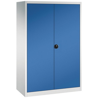 C+P Möbelsysteme Flügeltürenschrank FORUM 4 Böden, 70kg Traglast H1950xB1200xT600mm RAL 7035/5010