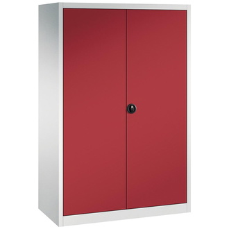 C+P Möbelsysteme Flügeltürenschrank FORUM 4 Böden, 70kg Traglast H1950xB1200xT600mm RAL 7035/3003