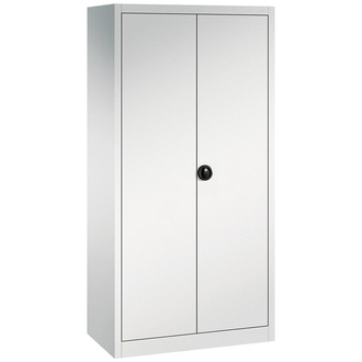 C+P Möbelsysteme Flügeltürenschrank FORUM 4 Böden, 110kgTraglast H1950xB930xT500mm RAL 7035/7035