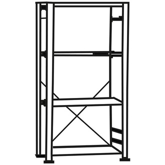 Forum Steckregal, Grundregal, H2000xB1000xT400, 4 Böden, RAL 5010, Fachlast 150 kg