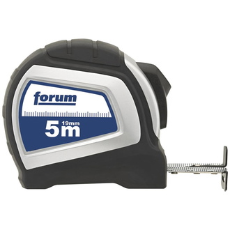 Forum Taschenbandmaß Autolock 5mx19mm weiß