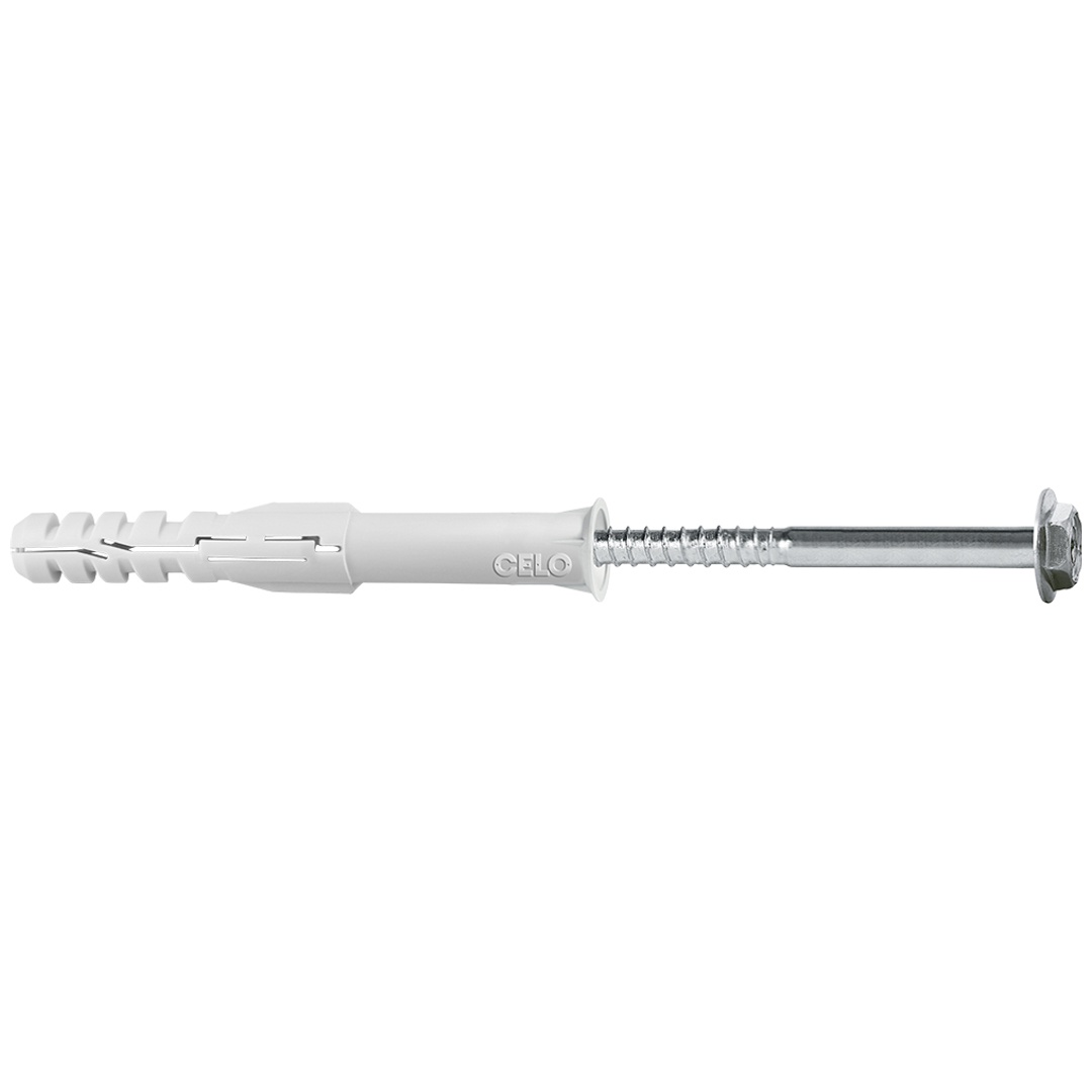 CELO Multifunktionsrahmendübel MFR SB 14-200 SSKS, Senkbund, Sechskantschr. mit angepr. Scheibe, galv. verz., 25 Stk.