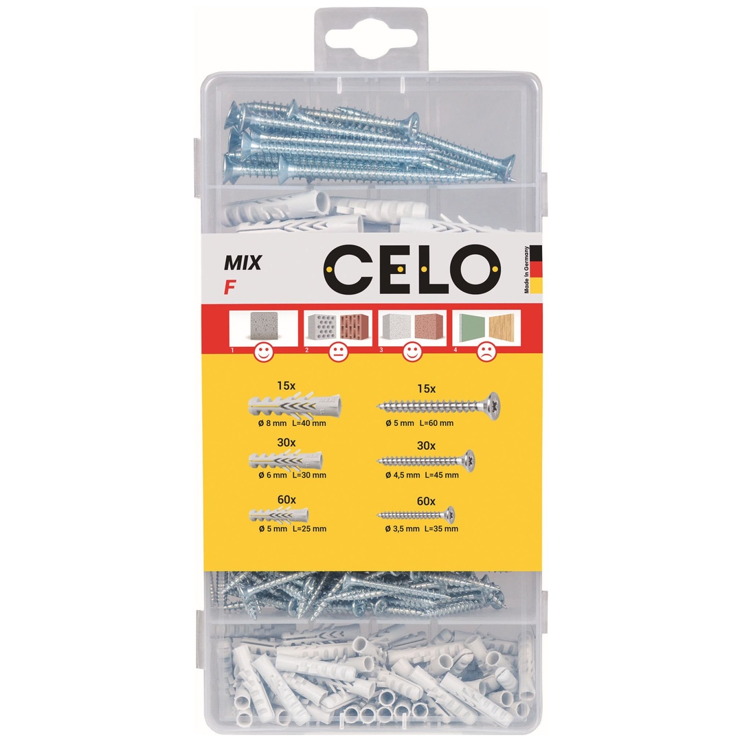 CELO Sortimentsbox F mit Schraube