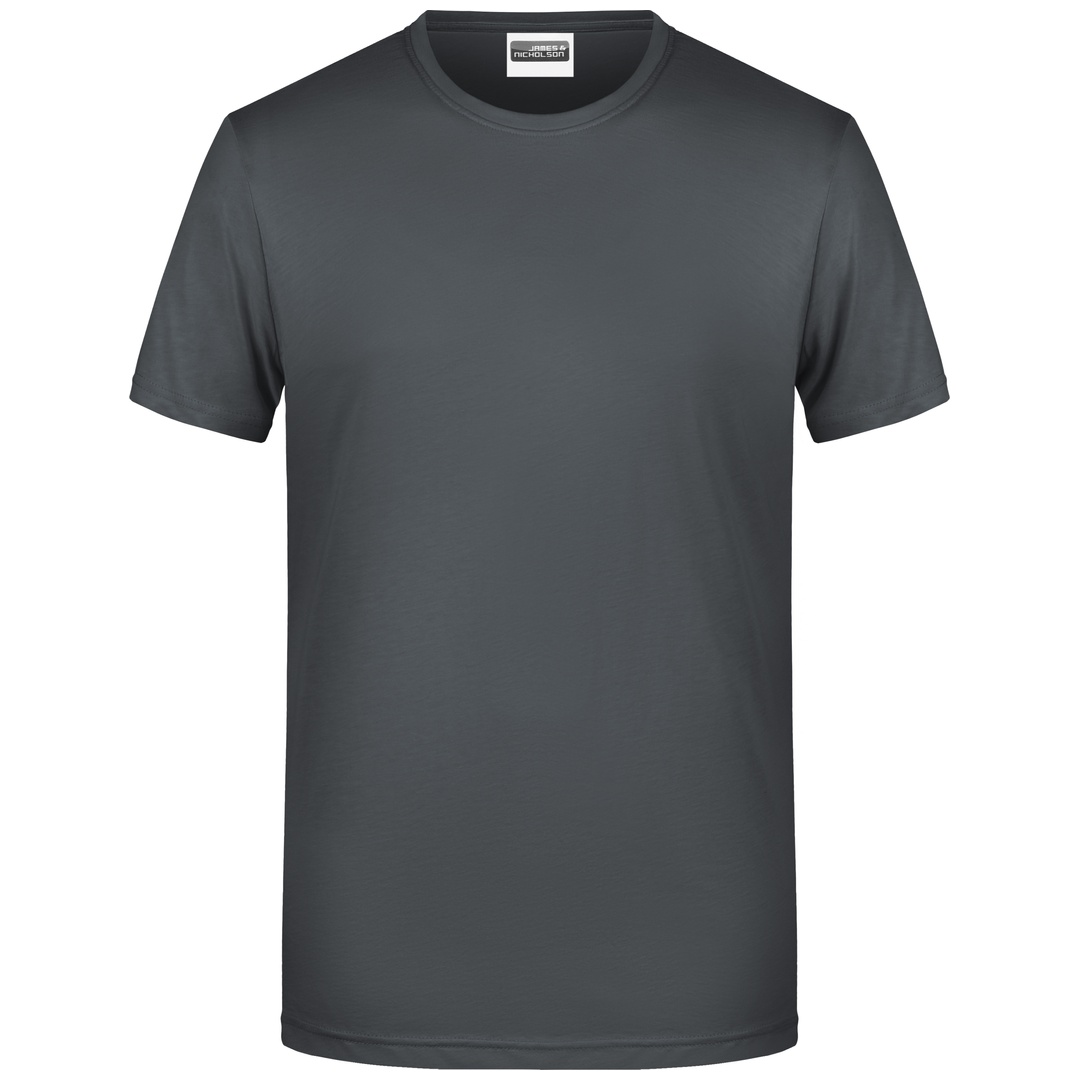 James & Nicholson Herren T-Shirt Basic 8008 Gr. L graphite