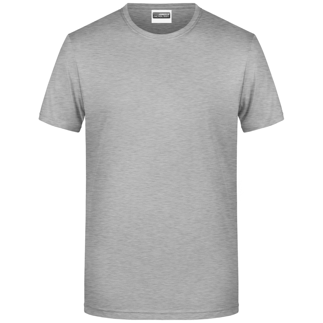 James & Nicholson Herren T-Shirt Basic 8008 Gr. L grey-heather