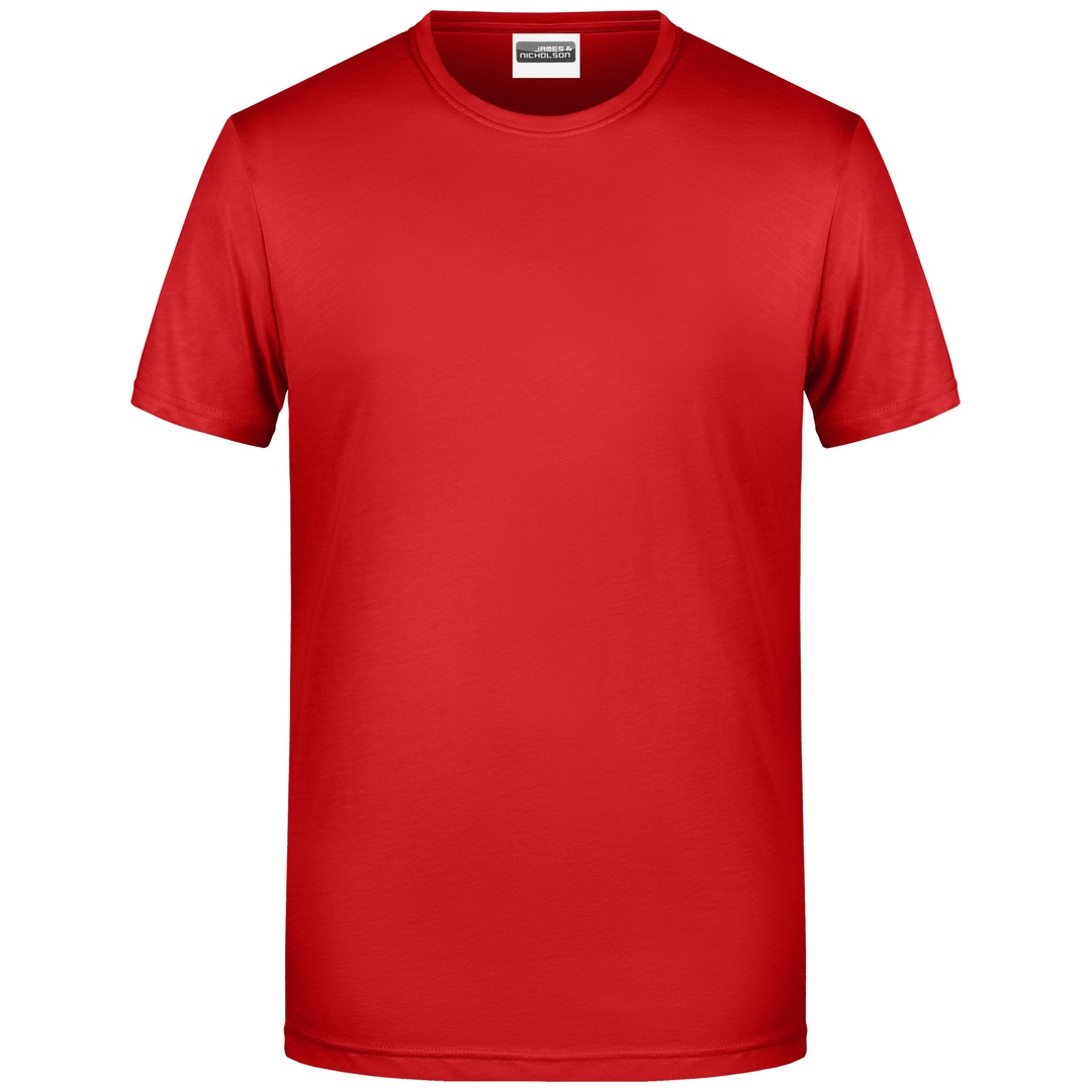 James & Nicholson Herren T-Shirt Basic 8008 Gr. M red