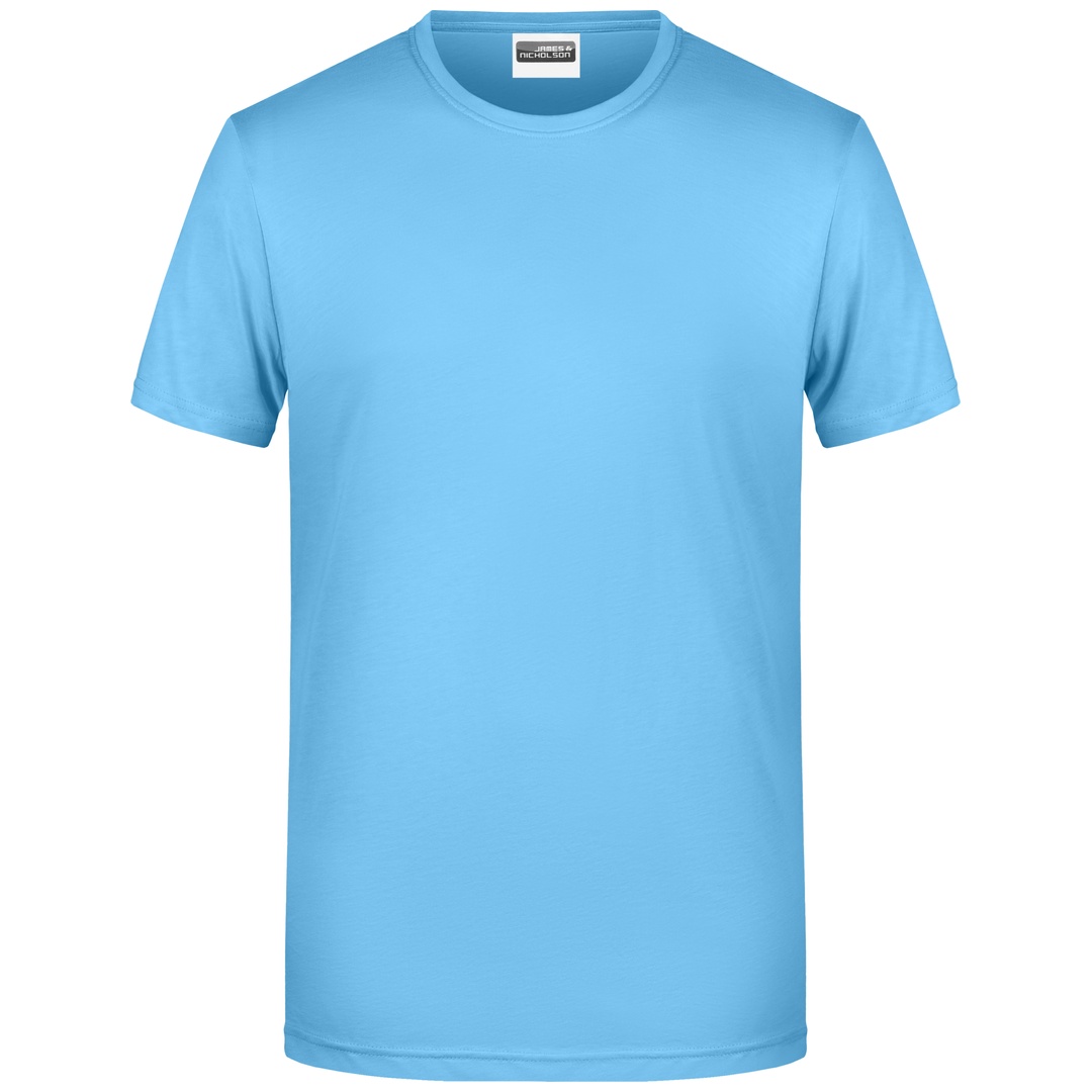 James & Nicholson Herren T-Shirt Basic 8008 Gr. L sky-blue