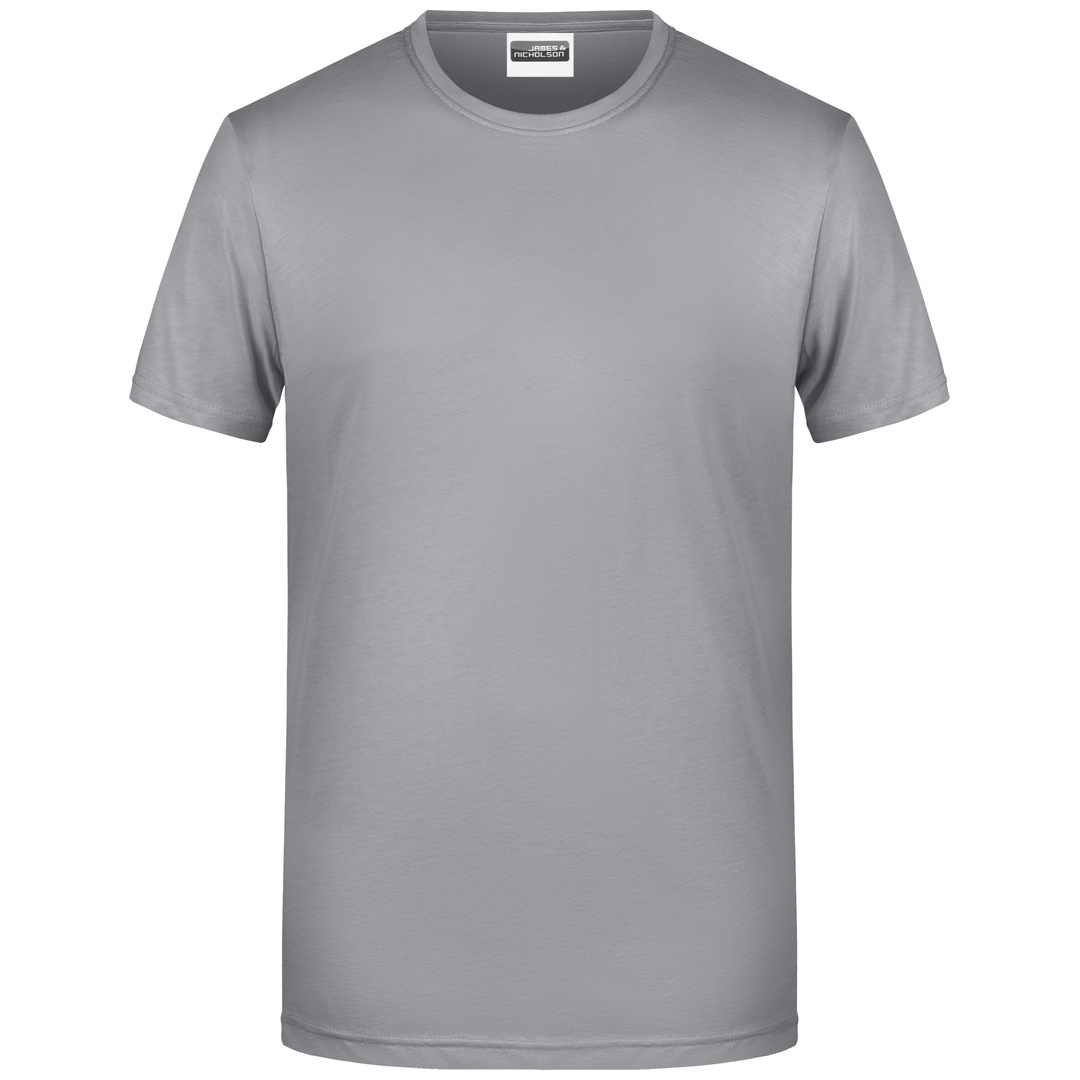 James & Nicholson Herren T-Shirt Basic 8008 Gr. M steel-grey