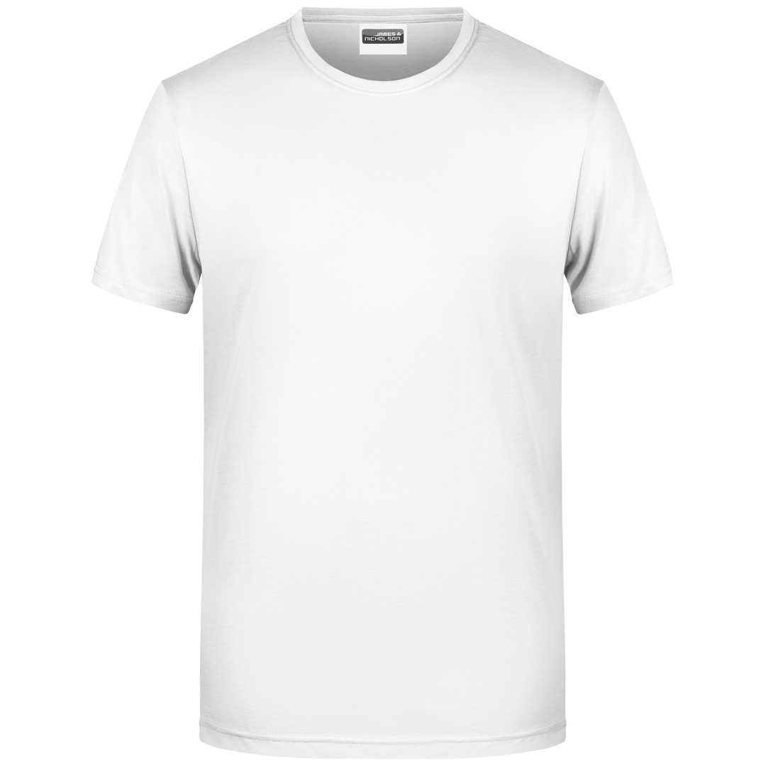 James & Nicholson Herren T-Shirt Basic 8008 Gr. XL white