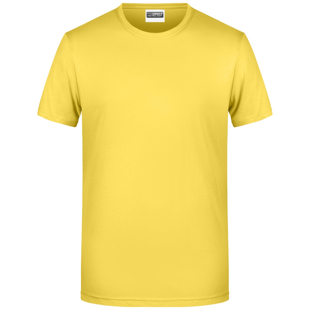 James & Nicholson Herren T-Shirt Basic 8008 Gr. M yellow